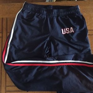 Small USA warmup pants